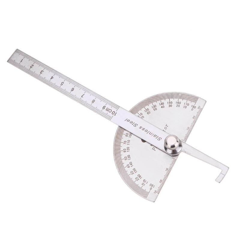 Protractor Angle Ruler Stainless Steel Round Head Digital An