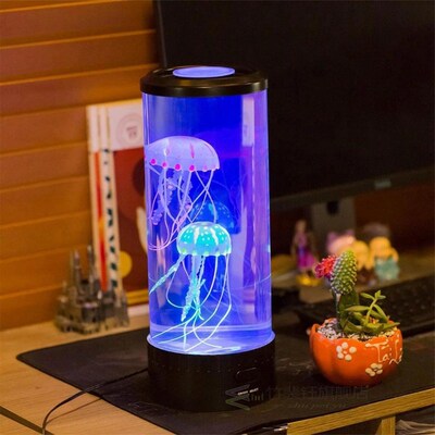 Jellyfish Lava Lamp with Remote Control LED 7 Colors Change
