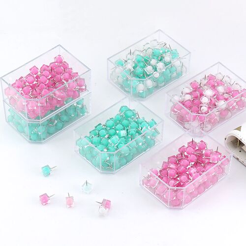 TUTU 80 pcs/box Ball Head Pin jelly Thumb Tacks Marcaron Col