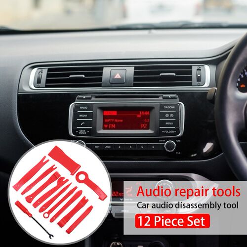 12pcs Car Audio Repair Tool Pry Bar Dashboard Radio Door Tri