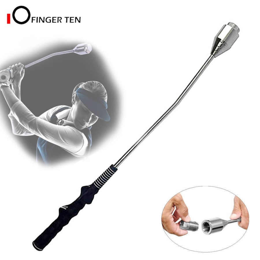 Indoor Outdoor Golf Swing Training Aid Stick Grip Trainer fo