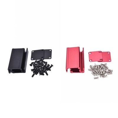 Extruded Aluminum Box Black Red Enclosure Electronic Project
