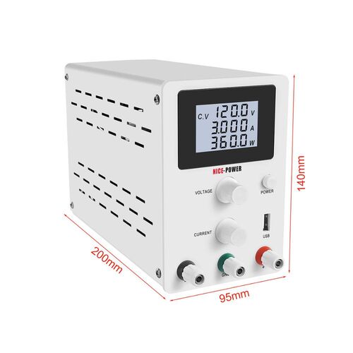 LCD Screen DC Lab Bench Power Supply 30v 10a 60v 5a Adjustab