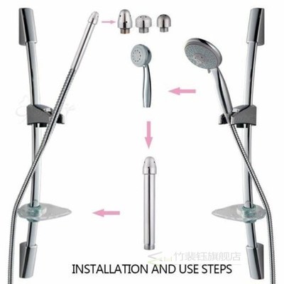 Shower Enema Water Nozzle 3Style Head  Douche l Clean Kit Cl