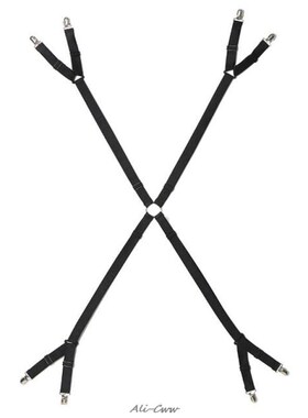One set Crisscross Adjustable Bed/Fitted Sheet Straps Suspen