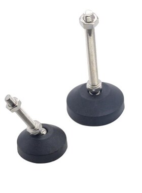 D50xM8x50mm Nylon fixed foot cup aluminum profile hoof joint