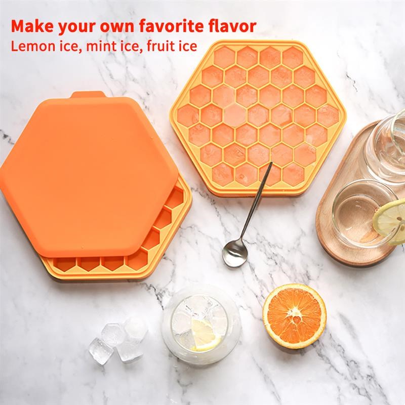 Honeycomb Ice Cube Trays 37 Grid Silica Gel Ice Cube Mold Fo