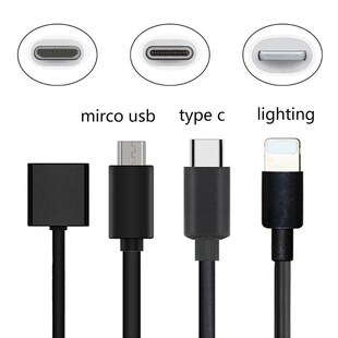 15CM Fast Charging Cable with Micro SB/ C/for iPhone Interfa