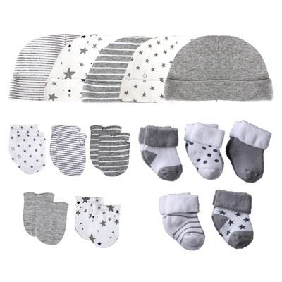 Newborn Hat+Gloves+Socks Set For Baby B