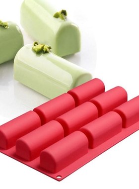 3D Cylinder Silicone Cake Mold Biscuit Chocolate Pan DIY Muf