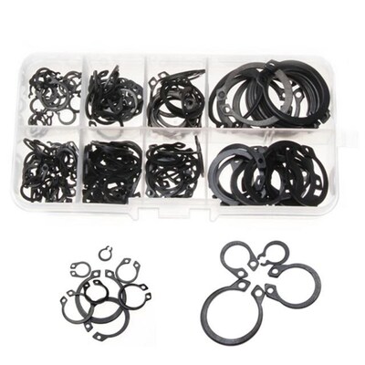 100/160Pcs External Retaining Circlips C-clip Washers Snap R