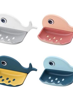 Cartoon Soap Rack No Drilling Wall Mounted Drain Non Perfora