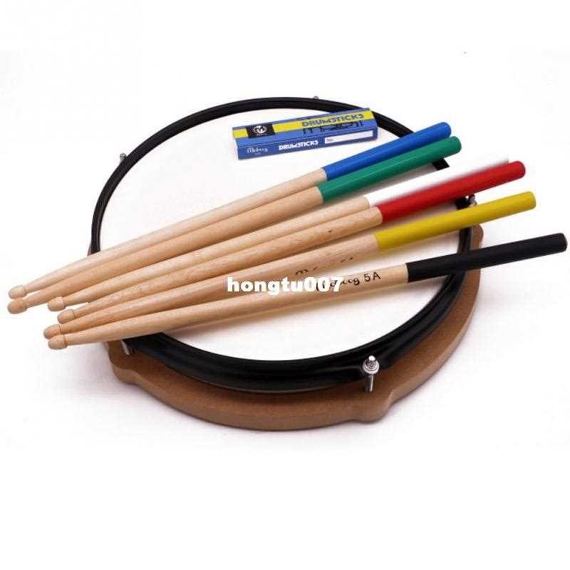 1 Pair Maple Wood Drum Sticks 5A 7A Anti-slip Electronic Dru