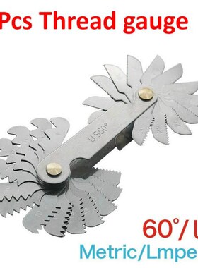 Imperial Stainless Steel Thread Gauge 30pcs/set 60 Degree Sc