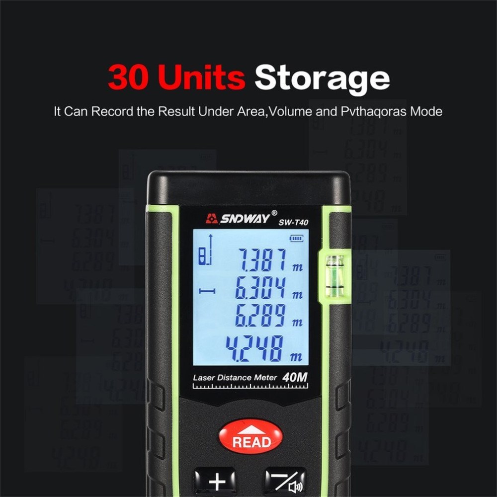 SNDWAY SW-T40 SW-T60 SW-T80 SW-T100 Laser Distance Meter Ran