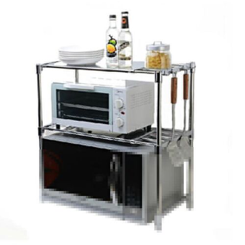 Adjustable High Quality Microwave Oven Shelf Rack Standing T