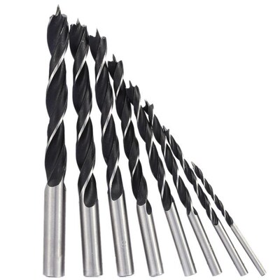 8Pcs 3-10mm High-carbon Steel Wood Drill Bit Set ferramentas