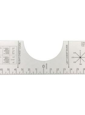Folding Tee Ruler Guide 适用于 Applying Vinyl and Sublimatio
