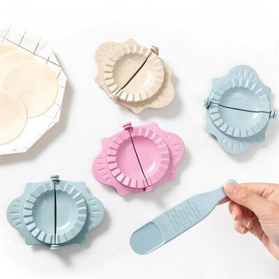 1 Set New DIY Dumplings Maker Tool Wheat Straw Jiaozi Pierog