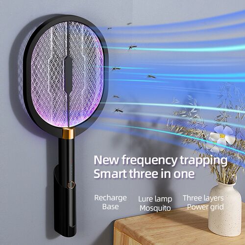 USB Rechargeable Mosquito Insect Racket Trap 3 In 1 Home Ele