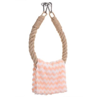 Handmade Hemp Rope Retro Towel Holder Wall Hanging Toilet Ro