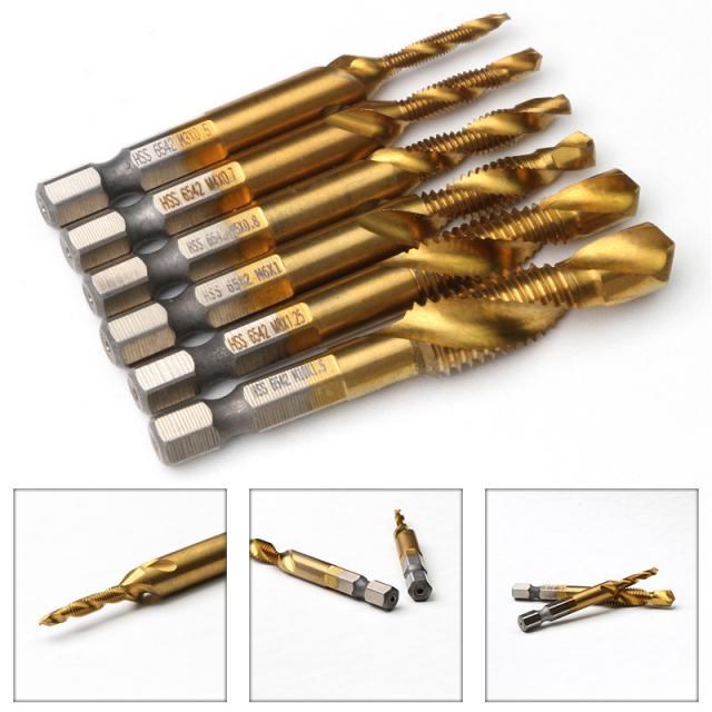 ZENHOSIT Metric 6PCS High-speed Steel 6542 Taper Plug TapTap