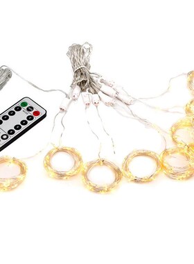 Curtain Lights, 3 x 3Meter 300 USB 8 Modes Remote Control Cu