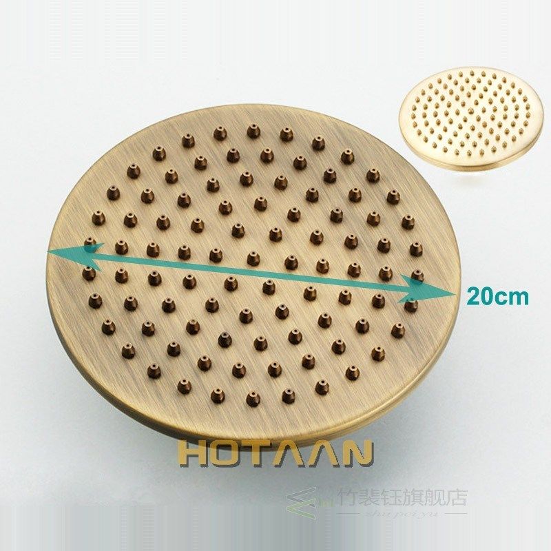 free shipping 8 inch 20x20cm round overhead rain shower hea