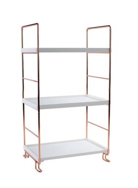 Bathroom Organizer Shelf Plastic Storage Rack Adjustable Kit