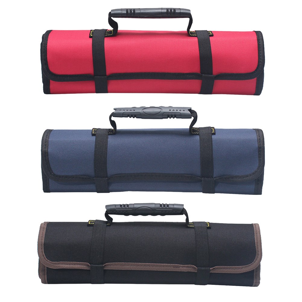 Flap Oxford Cloth Folding Wrench Bag Tool Roll Storage Pocke