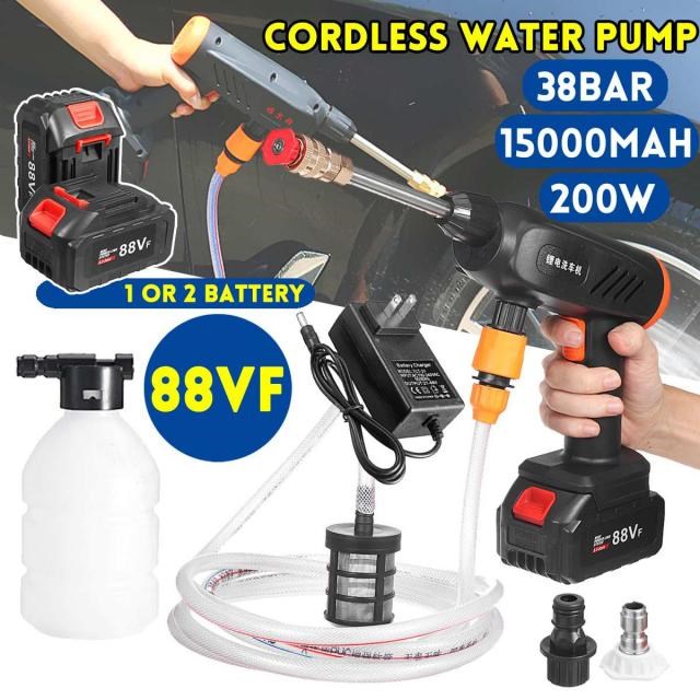 38Bar 15000mAh Wireless High Pressure Car Wash Water Spay Gu