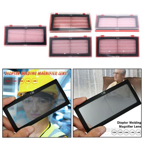 1pcs 1-3.0 Diopter Welding Magnifier Lens Welder Screen Helm
