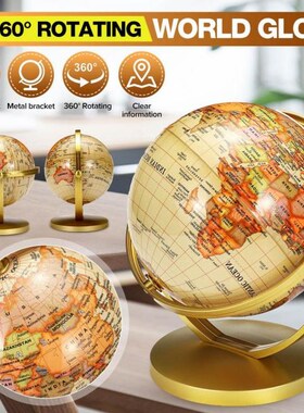 World Globe Map Globe for Home Table Desk Ornaments Gift Off
