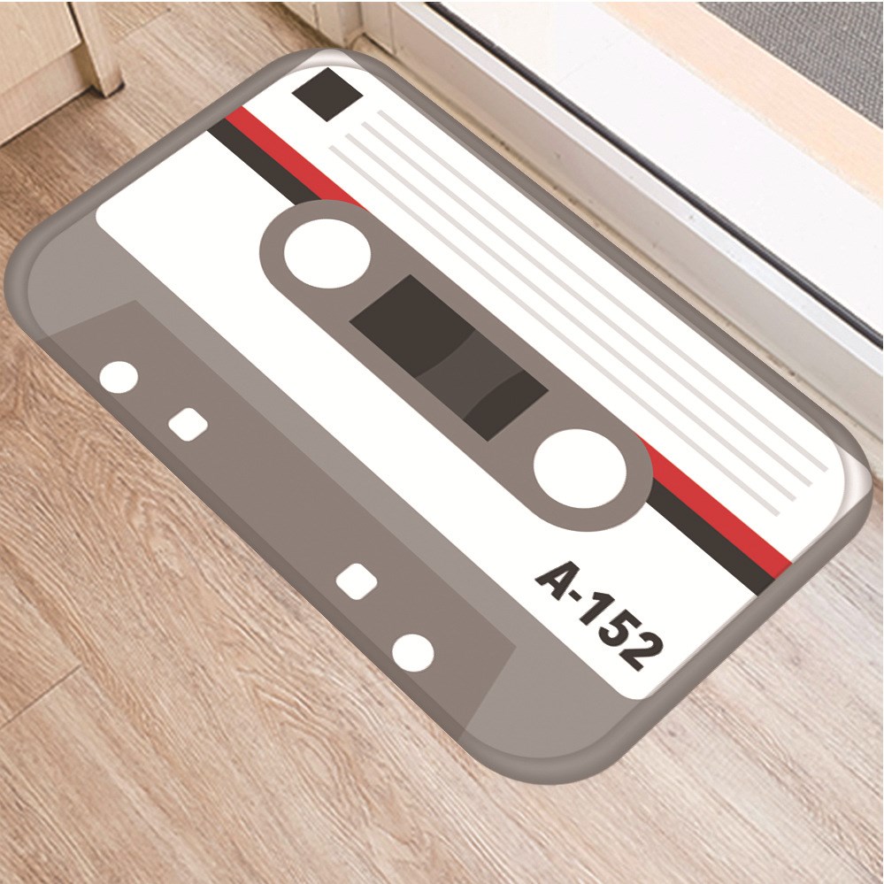Cassette Tape Mats Anti Slip Floor Carpet Tape Pattern Print