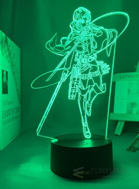 3D Anime Lamp Attack on Titan Levi Ackerman light for Bedroo