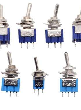 5 Pcs AC ON-ON SPDT 2 Position Latching Toggle Switch 6A 125