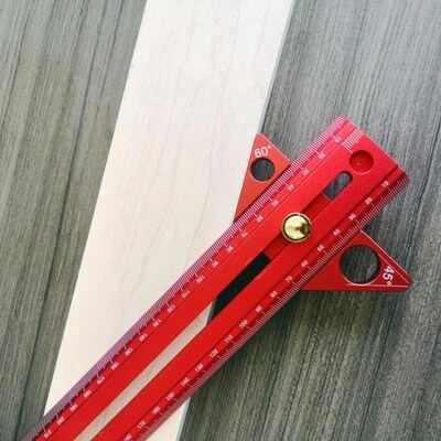 Multifunctional TX 300-600mm Aluminum Alloy Ruler Woodworkin