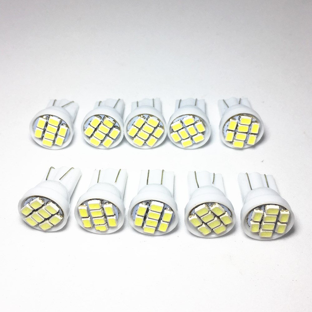 10pcs T10 LED W5W car parking light 8 D 1210 LED W5W 2825 15