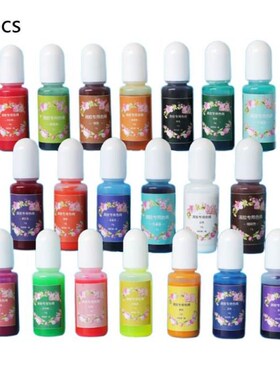 15 Pcs/set Crystal Epoxy Dye Color Essence Glue Paste Stain