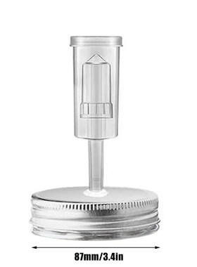 Wide Mouth Mason Jar Set wirh Fermentation Lid and Airlock H