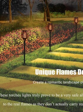 12LED 33LED Solar Flame Torch Light Flickering Waterproof Ga