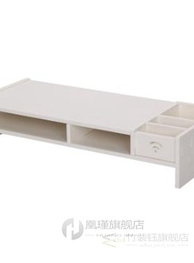 Wooden Monitor Stand Riser Computer Desk Organizer with Keyb