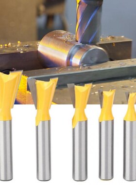 5 Pcs Woodworking Dovetail Router Bit Dovetail End Milling C