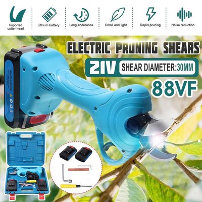 21V Electric Cordless Pruner Pruning Shear with 2000mAh Lith