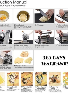 Noodle Pasta Maker Stainless Steel Nudeln Machine Lasagne Sp