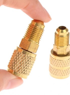 2Pcs R410a Refrigeration Adapter 5/16 SAE F Quick Couplers T