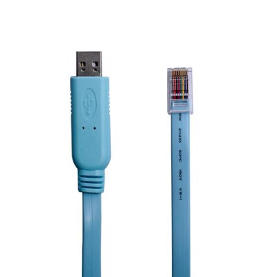 USB Serial RJ45 Console Cable FTDI FT232RL 180cm Blue USB Al