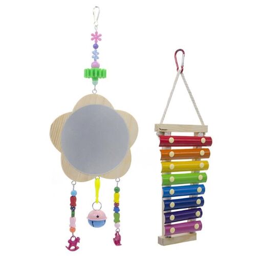 2Pcs Chicken Xylophone Toy with 8 Metal Keys 适用于 Hens Chi