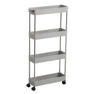 3/4 Layer Kitchen Crack Storage Rack Movable Pulley Floor-st