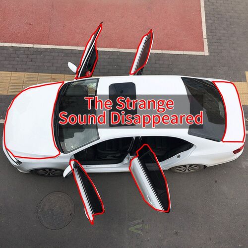 Car Door B Shape Seal Strips Sticker Weather strip Rubber Se